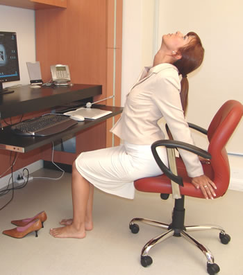 yoga en la oficina