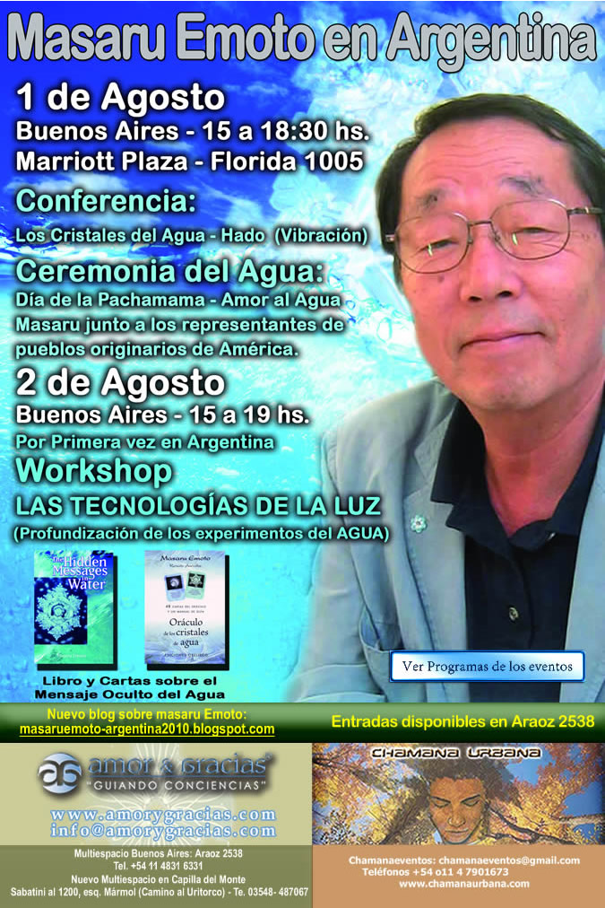 Masaru Emoto en Argentina